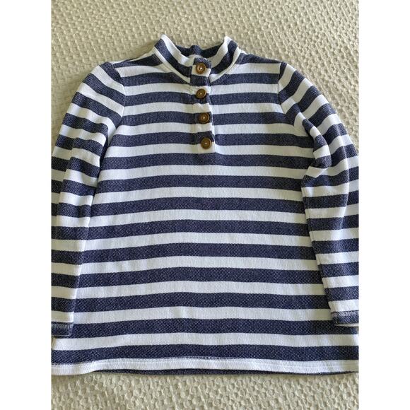 D & Co Active Womens Blue White‎ Stripe Coastal Pull Over Sz S - Picture 3 of 10